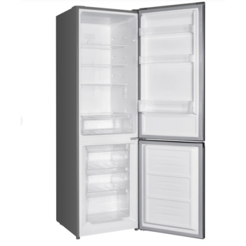 MPM MPM-254-FF-51/E NoFrost alulfagyasztós kombinált hűtőszekrény, 182/71L, 54x60x180 cm, sötét inox, MPM254FF51/E