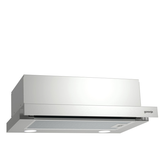 Gorenje BHP523E10X beépíthető inox konyhai kihúzható elszívó 50cm széles