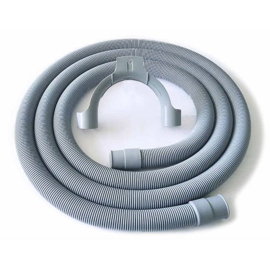 Aspico 703818 kiürítőcső mosógéphez 2,5m 1db gégekanyar 