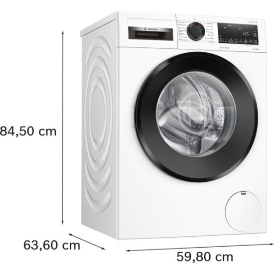 Bosch WGG244Z3BY elöltöltős mosógép "A" energia 9kg ruhatöltet 1400 ford. 84.5x59.8x59.0cm