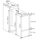 MPM MPM-259-KBI-16/AA beépíthető kombinált hűtő 3 fiókos fagyasztóval 54 x 54 x 178.5 cm