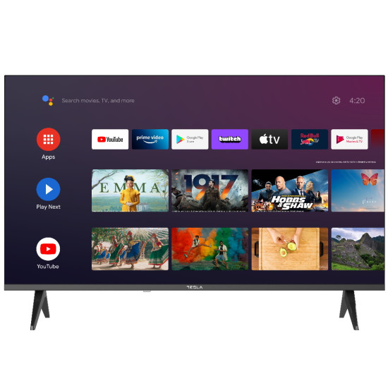 Tesla TV 40E635BFS 40" 101cm Full HD Android Smart LED tv Wifi, Bluetooth vezérlés, rengeteg alkalmazás