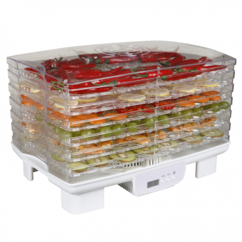 Bravo Mohana B-4870 aszalógép 6 db 45 x 28 cm-es átmérőjű aszalótálcával, LED kijelző