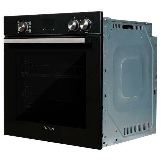 Tesla BO900FBSA fekete beépíthető sütő 81 l, gőztisztítás 10 funkció, Air Fryer