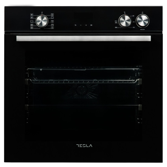 Tesla BO900FBSA fekete beépíthető sütő 81 l, gőztisztítás 10 funkció, Air Fryer