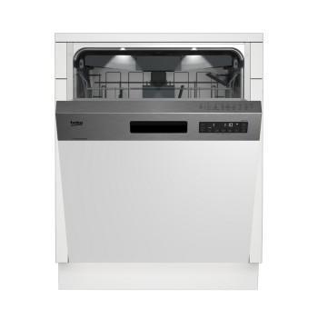 Beko DSN28430X beépíthető kezelőpaneles inox mosogatógép, 14 terítékes 