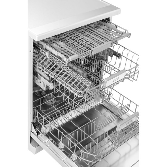 ECG EDF6066QWD 14 terítékes mosogatógép 60x60x84.5cm