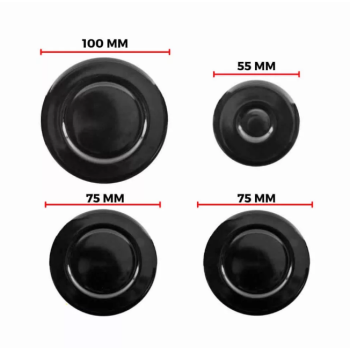Hausmesiter gázrózsa égőfedél szett 100mm, 55mm, 2db 75mm