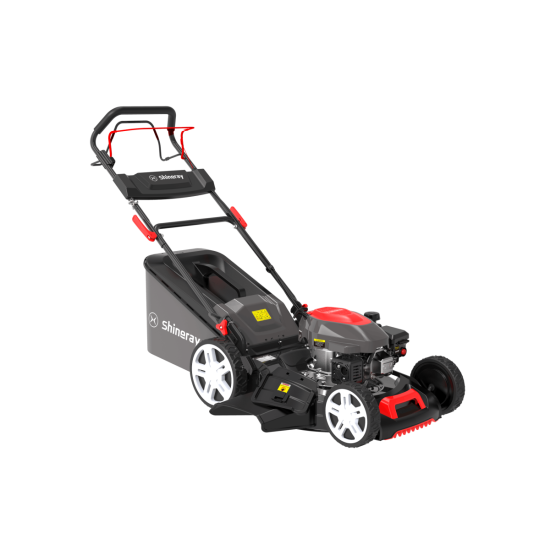 Shineray SRCZ-51D3 öjáró benzines fűnyíró, hátsó és oldalsó kiszórás, mulcsozás, gyűjtés 4 in 1, 51cm vágószélesség, 3.8 kW