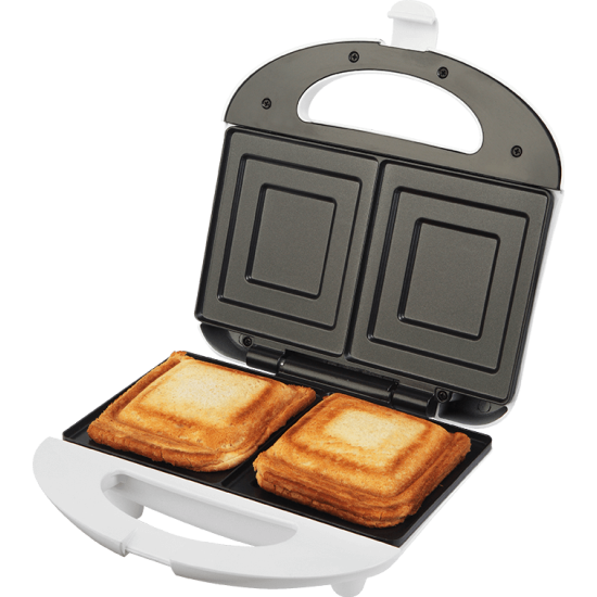 ECG S169 szendvicssütő 2 db négyzetes alakú szendvics elkészítése