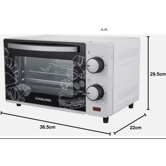Kalorik TKG OT2021WHLD fehér minisütő hőfokszabályzóval: 90-230 ° C OT2021WHLD