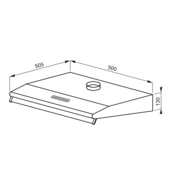 Amica OSC5112W 50cm fehér hagyományos páraelszívó OSC 5112W