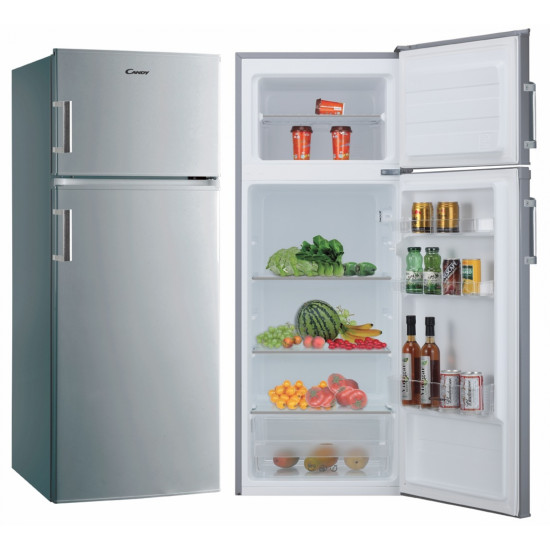 Candy CMDDS 5144SHN felülfagyasztós kombinált hűtőszekrény ezüst szín