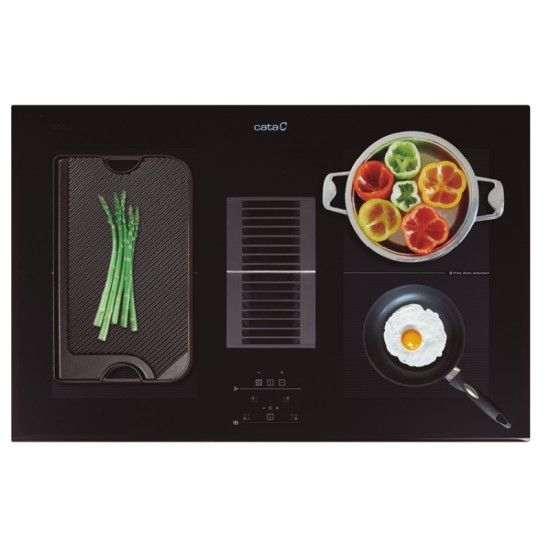 CATA AS 750 2 FLEXA/A indukciós 77cm kerámialap beépített páraelszívóval pultba építhető elszívó AS750