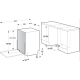Gorenje GV673B65 teljesen beépíthető mosogatógép, Power Drive inverter motor, 3 kosár, 16 teríték, automatikus ajtónyitás, 59.8x55.5x81.6 cm
