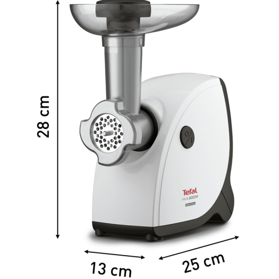 Tefal NE463138 húsdaráló 2000W, 6 az 1 ben, 3 vágótárcsa, paradicsom, kolbász, kebbe, püré készítő tartozékkal