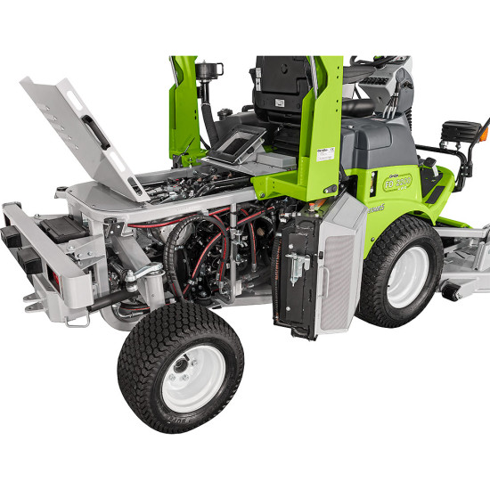 Grillo FD 2200 4WD magas ürítésű frontkaszás fűnyíró traktor,hidrosztatikus váltóval,155 cm-es vágóasztallal és 230cm-es magasságig emelhető gyűjtő kosárral