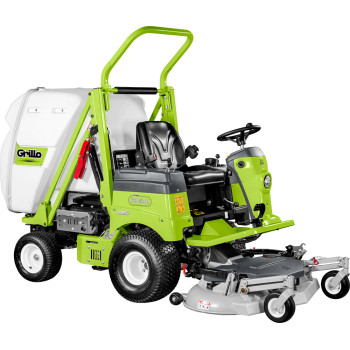 Grillo FD 500 2WD magas ürítésű frontkaszás fűnyíró traktor,hidrosztatikus váltóval,113cm-es első vágoasztallal és 190cm-es magasságig emelhető gyűjtő kosárral