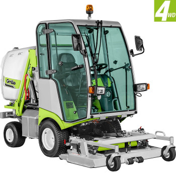 Grillo FD 13.09 4WD 8BHAWCC 9M5111 magas ürítésű frontkaszás fűnyíró traktor,hidrosztatikus váltóval,155 cm-es vágóasztallal és 200cm-es magasságig emelhető gyűjtő kosárral
