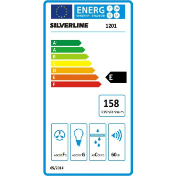 Silverline LYKIA 1201 60cm szabadonálló fehér 2 motoros elszívó üveglap nélkül