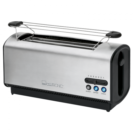 Clatronic TA 3687 hosszú szeletes kenyérpirító inox TA3687
