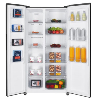 MPM-427-SBS-06/NL No Frost side by side hűtőszekrény, 291/151L, 90x59x177 cm, fekete szín