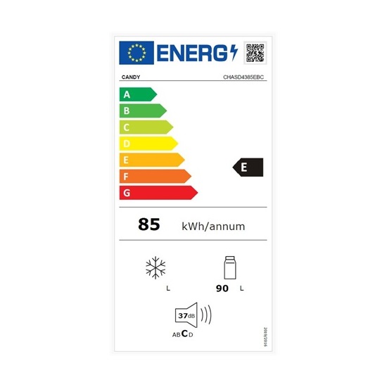 Candy CHASD4385EBC fekete hűtőszekrény 0° tároló rekesszel 47.5x44.5x85cm