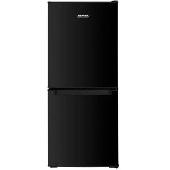 MPM MPM-108-KB-44 114cm magas fekete alulfagyasztós kombinált hűtőszekrény 72/36L, 48x49x114 cm MPM108KB44