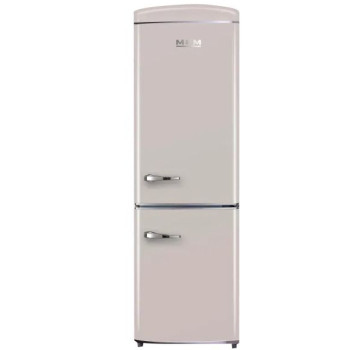 MPM MPM-375-FR-54 No Frost retro bézs alulfagyasztós kombinált hűtőszekrény, inverter kompresszor, 225/90L, 60x70x195 cm 