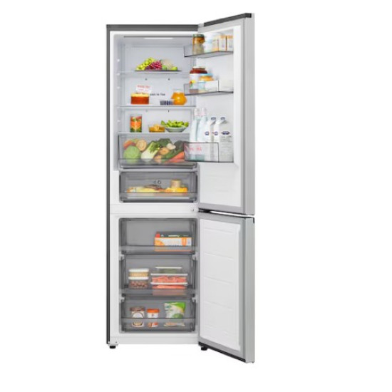 LG GBBSJ10EPY alulfagyasztós kombinált hűtőszekrény, 220/113L, Wifi, Smart Inverter Kompresszor, 59.7x67.4x186 cm, hamvas matt ezüst szín