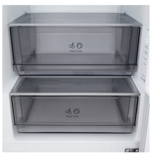 LG GBBSJ10EPY alulfagyasztós kombinált hűtőszekrény, 220/113L, Wifi, Smart Inverter Kompresszor, 59.7x67.4x186 cm, hamvas matt ezüst szín