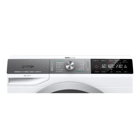 Gorenje WS967LN elöltöltős mosógép 9kg, invertes motor, 60x61x85 cm