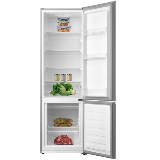 Philco PCS 262 EX alulfagyasztós inox kombinált hűtőszekrény, 197/65L, 54.7x56.8x177.3 cm 