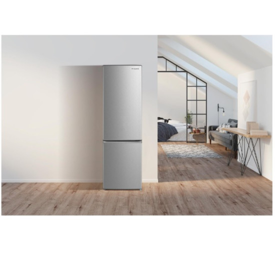 Philco PCS 262 EX alulfagyasztós inox kombinált hűtőszekrény, 197/65L, 54.7x56.8x177.3 cm 