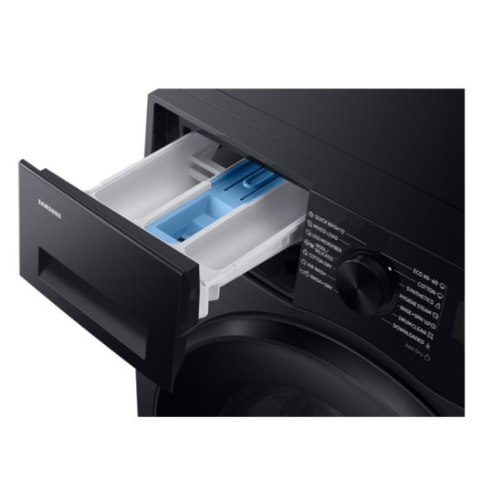 Samsung WD11DG5B15BBLE mosó-szárítógép, gőz, Wifi, 11/6 kg, 60x63.3x85 cm, fekete szín 