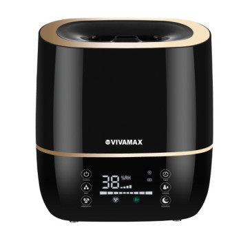 Vivamax GYVH59 multifunkciós ultrahangos párásító 5l-es víztartállyal, fekete/arany szín  