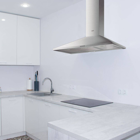 Cata V3-T900 X beépíthető kürtös elszívó, 90 cm széles, inox 