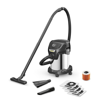 Karcher KWD 3 S V-17/4/20 ANNIVERSARY ED száraz és nedves porszívó, 1000W, fekete/inox szín 