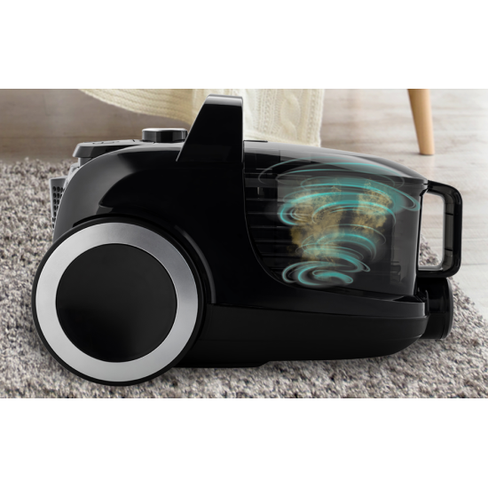 Gorenje VCE01G4AEBK porzsákos porszívó, 800W, fekete szín 