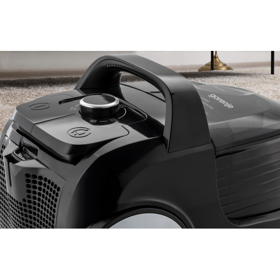 Gorenje VCE01G4AEBK porzsákos porszívó, 800W, fekete szín 