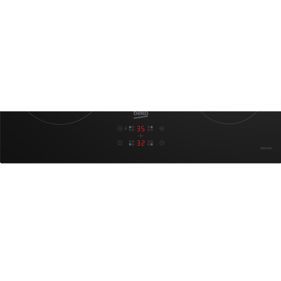 Beko HII64401MT beépíthető indukciós kerámialap, 60x52x5.2 cm, fekete szín 