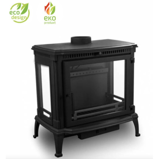 Nordflam Brema ECO öntvény kandalló 3 üveggel 11kW