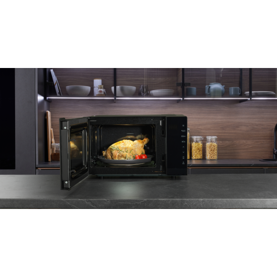 Hisense H23MOBS5HG4 mikrohullámú sütő, 23L, 800W, fekete szín