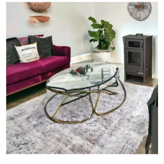 Hunor TROY sütős kandalló, szürke szín 