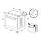 Beko BBIS17300BCS beépíthető sütő, 72L, 59.4x56.7x59.5 cm, fekete szín