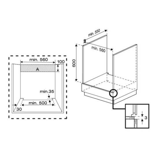 Beko BBIS17300BCS beépíthető sütő, 72L, 59.4x56.7x59.5 cm, fekete szín