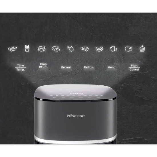 Hisense HAF1900D forrólevegős sütő, Air Fryer, 7L, 1800W, antracit szín 