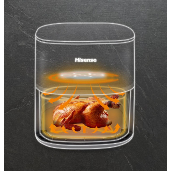 Hisense HAF1900D forrólevegős sütő, Air Fryer, 7L, 1800W, antracit szín 