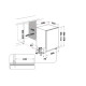 Whirlpool WH7IPC15BM60 teljesen beépíthető mosogatógép, 3 kosár, automatikus ajtónyitás, 15 teríték, 59.8x55.5x82 cm
