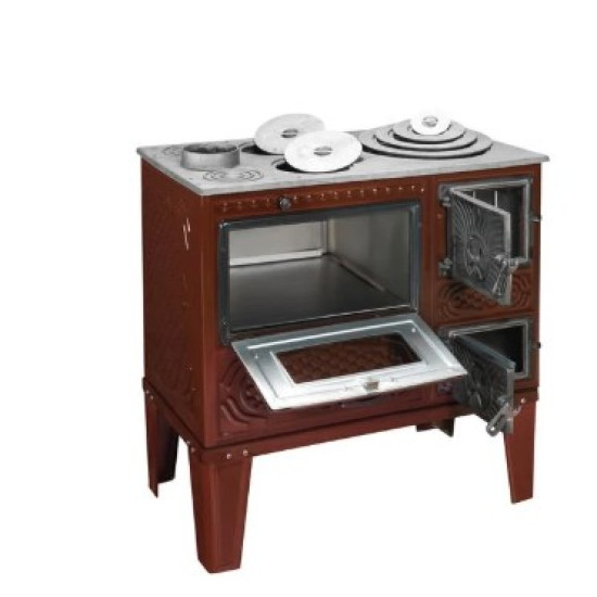 Hunor YTK 210 sparhelt barna balos 7,85 kW, öntvény tűztérrel, 81x40x75 cm 